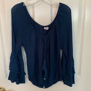 Blue blouse from Nordstrom